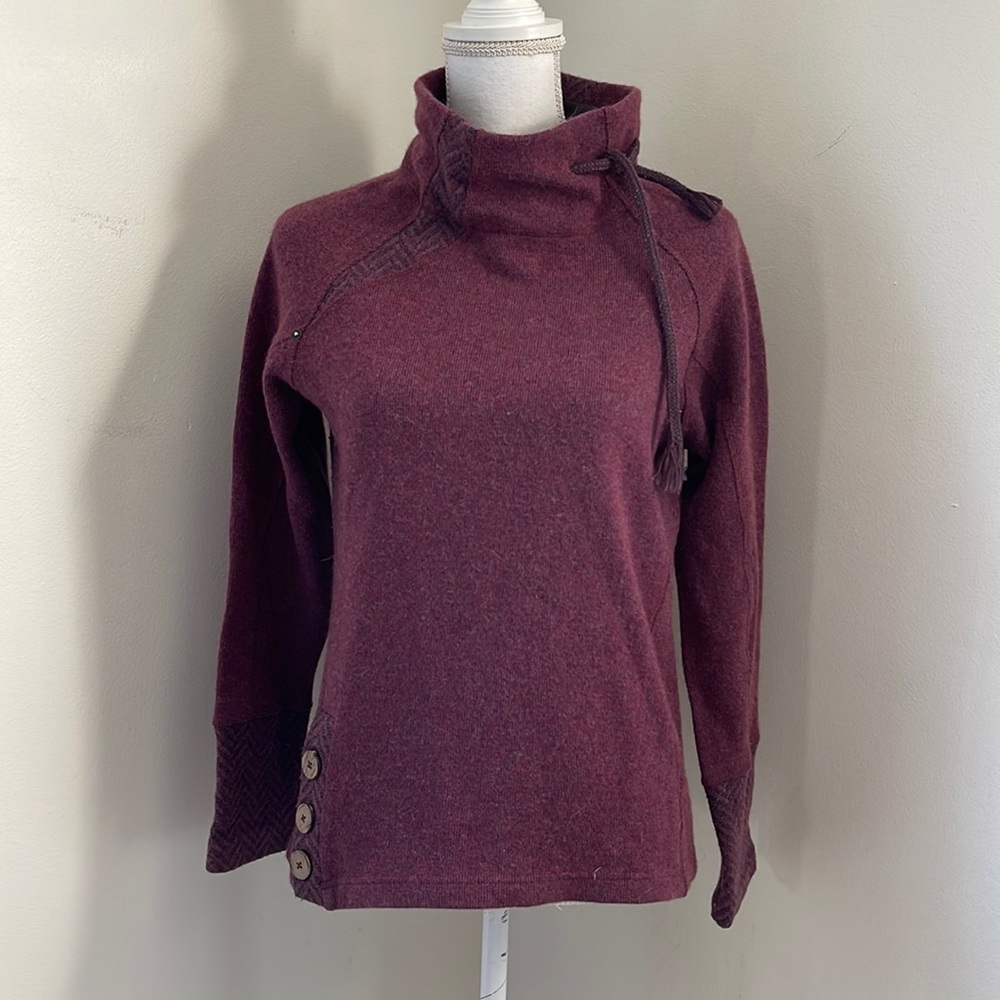 Prana wool pullover recycled wool blend Medium